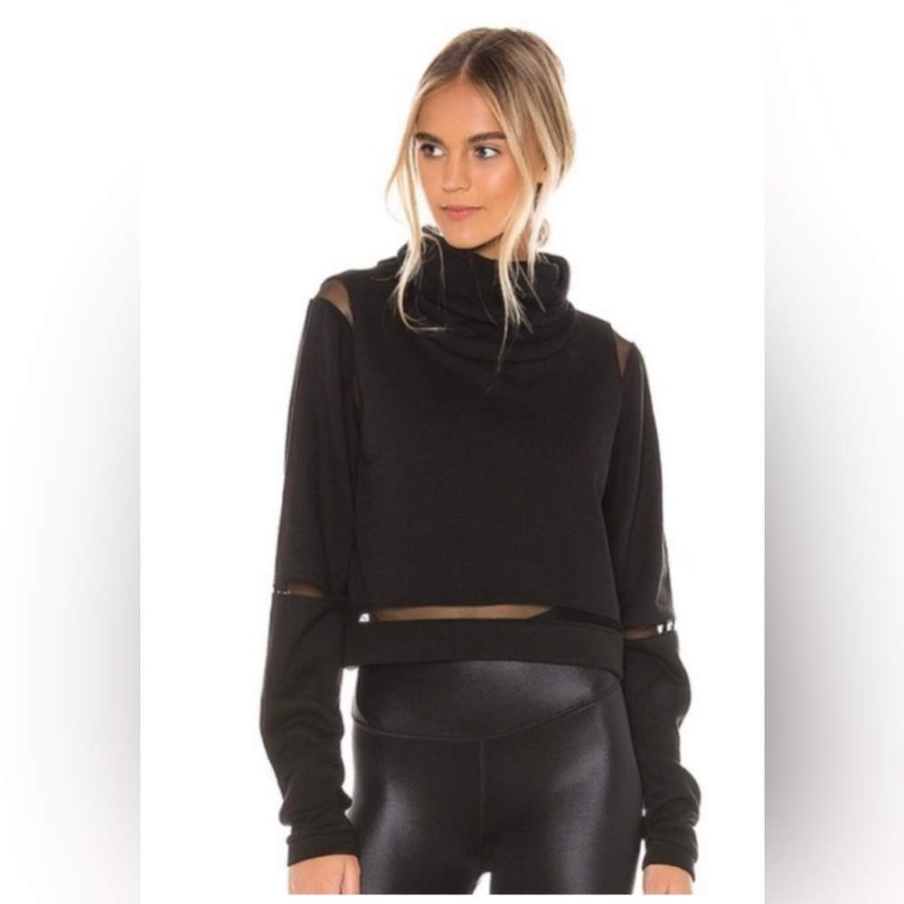 Alo Yoga advance mesh Inset high neck sweatshirt